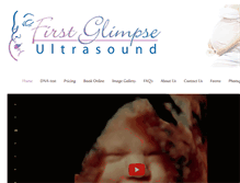 Tablet Screenshot of firstglimpseultrasound.com